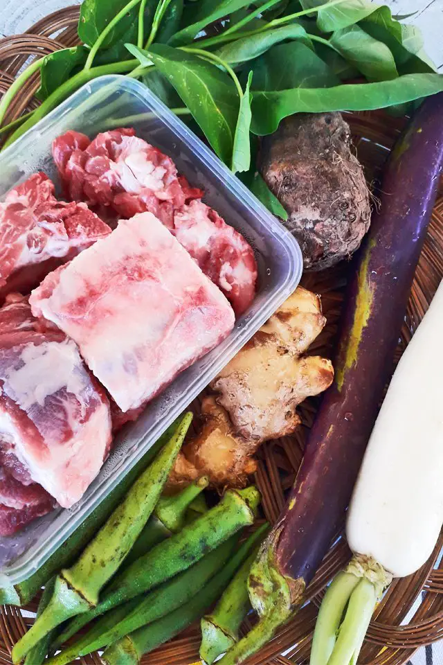 Pork Sinigang or Sinigang na Baboy Ingredients, Mom Food Blog