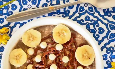Banana Chocolate Sprinkles Overnight Oats Recipe