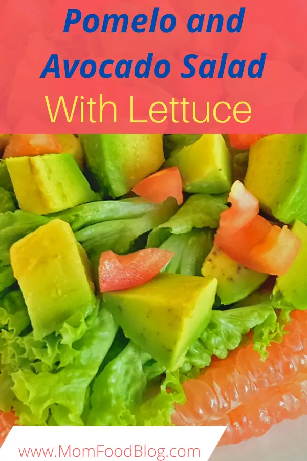 Pomelo and Avocado Salad, Mom Food Blog