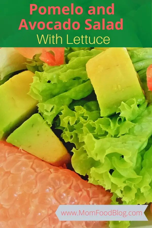 Pomelo and Avocado Salad, Mom Food Blog