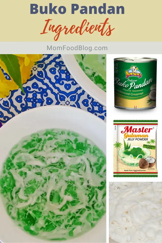 Buko Pandan Ingredients, Mom Food Blog