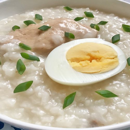 Chicken Rice Congee Chicken congee (Rice Porridge)