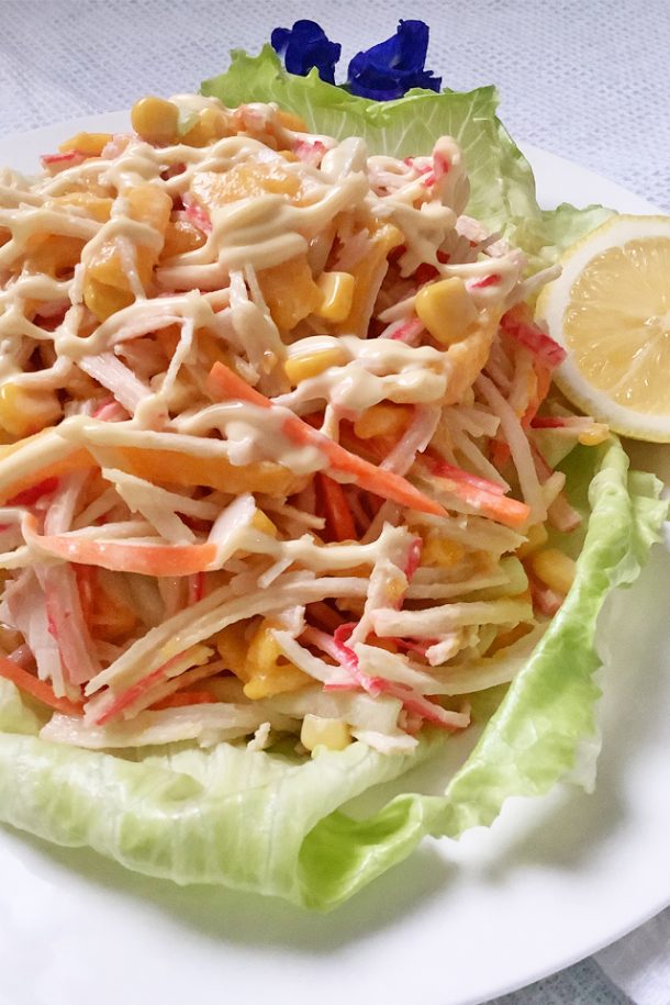 Kani Salad With Sweet Corn And Mango Japanese Crab Salad