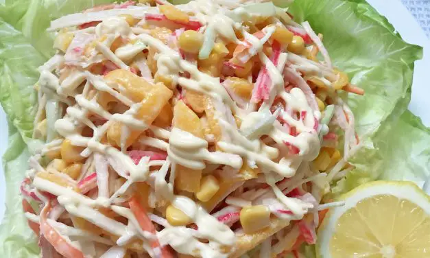 Kani Salad with Sweet Corn and Mango