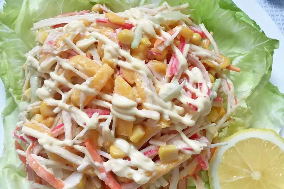 Kani Salad, Mom Food Blog